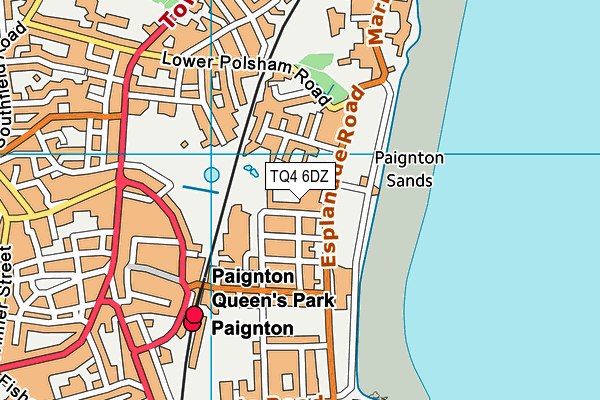 TQ4 6DZ map - OS VectorMap District (Ordnance Survey)
