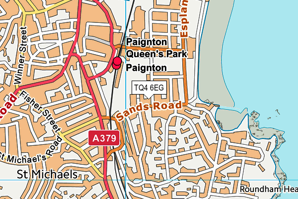 TQ4 6EG map - OS VectorMap District (Ordnance Survey)