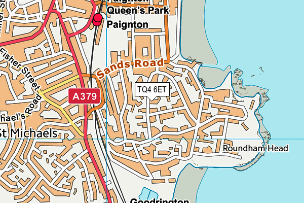 TQ4 6ET map - OS VectorMap District (Ordnance Survey)