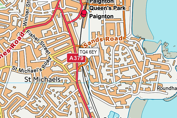 TQ4 6EY map - OS VectorMap District (Ordnance Survey)