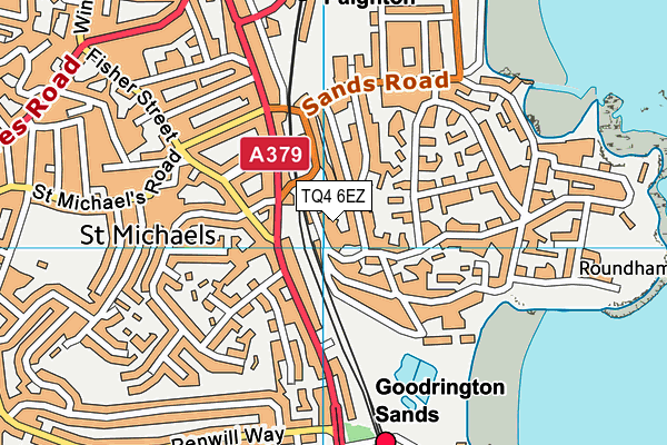 TQ4 6EZ map - OS VectorMap District (Ordnance Survey)