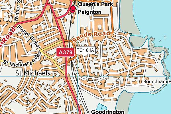TQ4 6HA map - OS VectorMap District (Ordnance Survey) TQ4 6HA map - OS VectorMap District (Ordnance Survey)