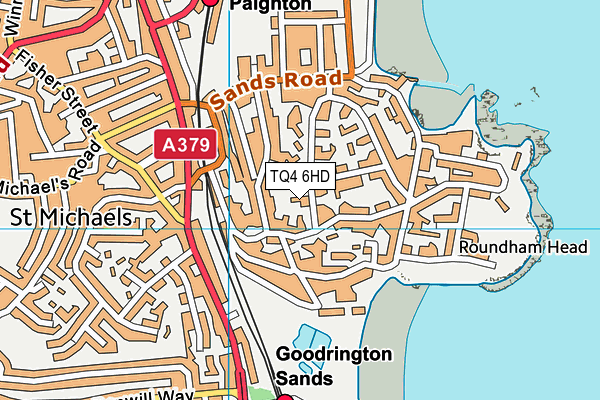 TQ4 6HD map - OS VectorMap District (Ordnance Survey) TQ4 6HD map - OS VectorMap District (Ordnance Survey)