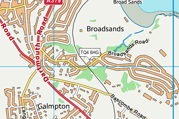 TQ4 6HG map - OS VectorMap District (Ordnance Survey)