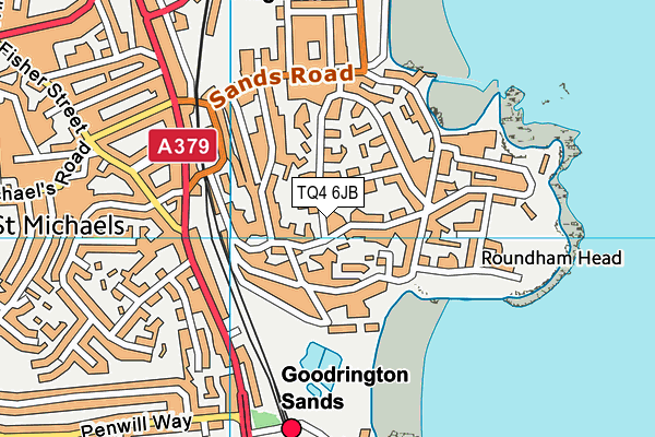 TQ4 6JB map - OS VectorMap District (Ordnance Survey)