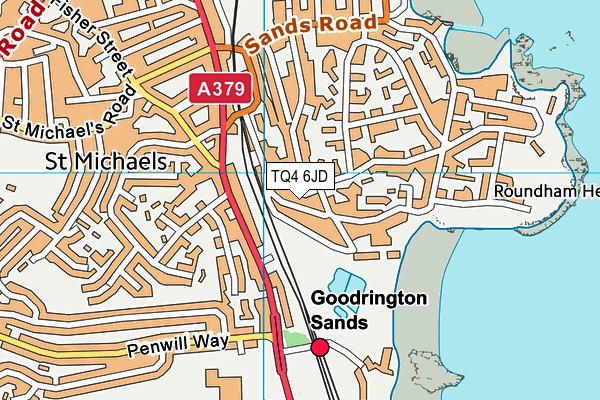 TQ4 6JD map - OS VectorMap District (Ordnance Survey) TQ4 6JD map - OS VectorMap District (Ordnance Survey)