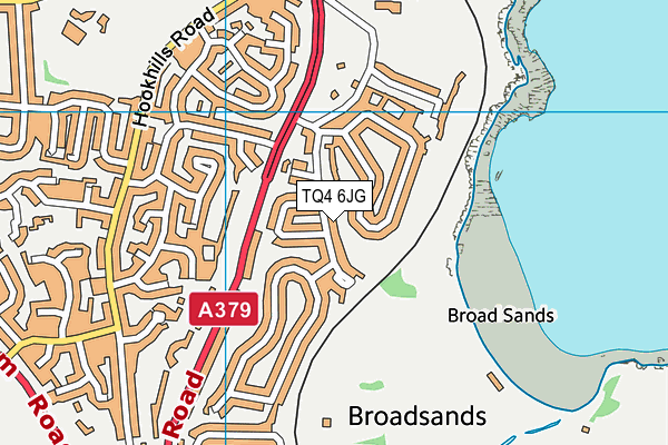TQ4 6JG map - OS VectorMap District (Ordnance Survey)