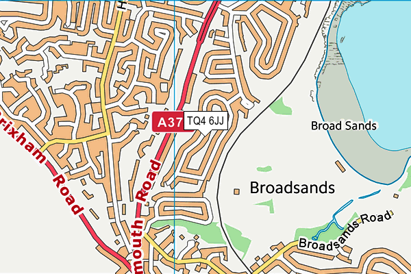 TQ4 6JJ map - OS VectorMap District (Ordnance Survey)