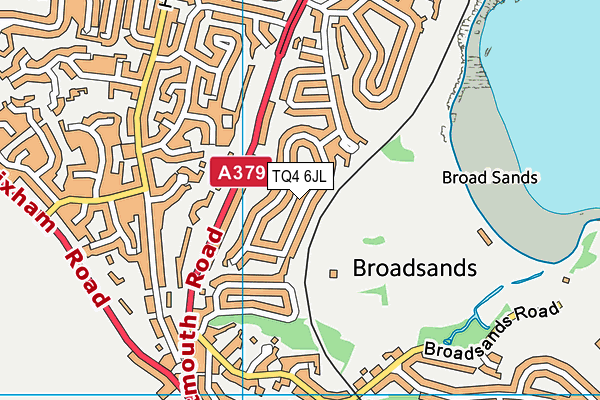 TQ4 6JL map - OS VectorMap District (Ordnance Survey)