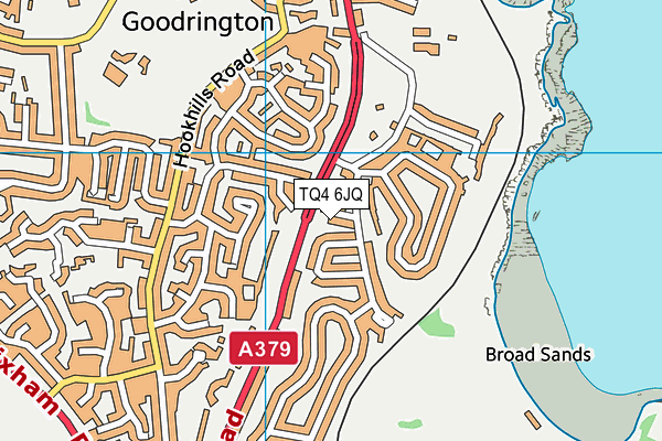 TQ4 6JQ map - OS VectorMap District (Ordnance Survey) TQ4 6JQ map - OS VectorMap District (Ordnance Survey)