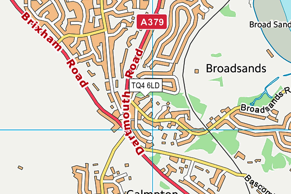 TQ4 6LD map - OS VectorMap District (Ordnance Survey)