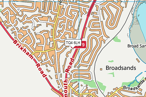 TQ4 6LH map - OS VectorMap District (Ordnance Survey)