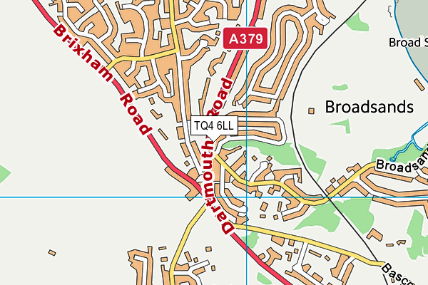 TQ4 6LL map - OS VectorMap District (Ordnance Survey) TQ4 6LL map - OS VectorMap District (Ordnance Survey)