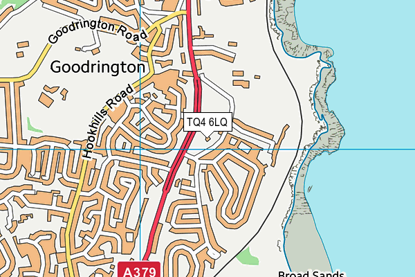 TQ4 6LQ map - OS VectorMap District (Ordnance Survey) TQ4 6LQ map - OS VectorMap District (Ordnance Survey)