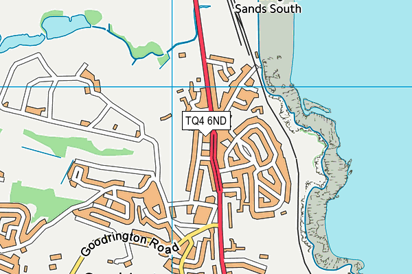 TQ4 6ND map - OS VectorMap District (Ordnance Survey) TQ4 6ND map - OS VectorMap District (Ordnance Survey)