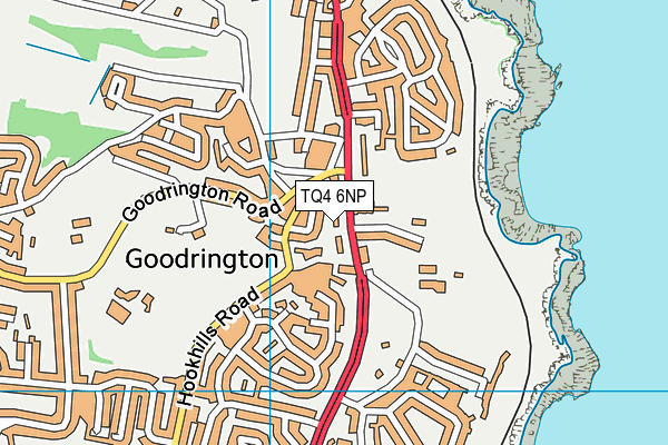 TQ4 6NP map - OS VectorMap District (Ordnance Survey) TQ4 6NP map - OS VectorMap District (Ordnance Survey)