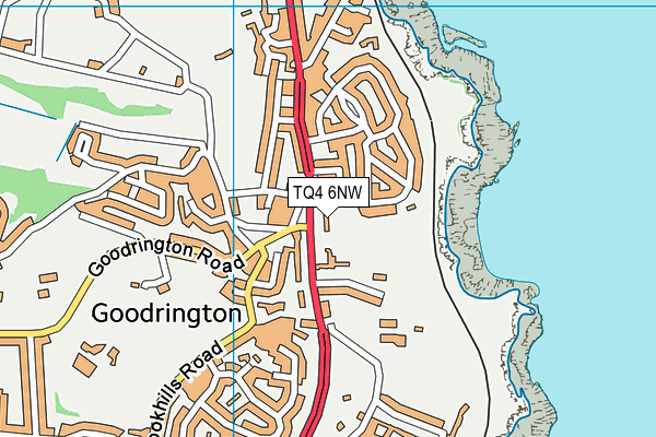 TQ4 6NW map - OS VectorMap District (Ordnance Survey) TQ4 6NW map - OS VectorMap District (Ordnance Survey)