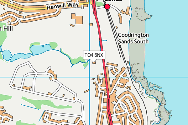 TQ4 6NX map - OS VectorMap District (Ordnance Survey) TQ4 6NX map - OS VectorMap District (Ordnance Survey)