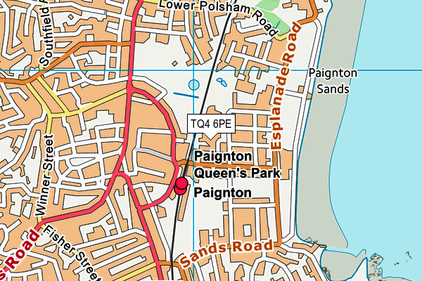TQ4 6PE map - OS VectorMap District (Ordnance Survey)
