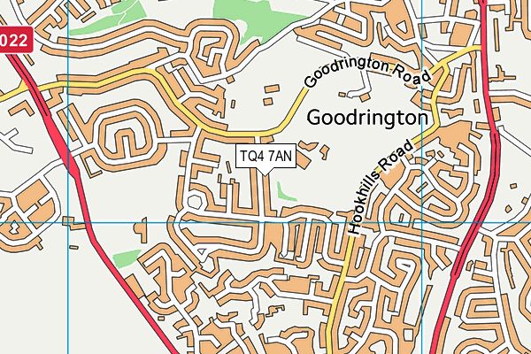 TQ4 7AN map - OS VectorMap District (Ordnance Survey) TQ4 7AN map - OS VectorMap District (Ordnance Survey)