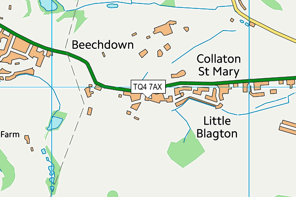 TQ4 7AX map - OS VectorMap District (Ordnance Survey) TQ4 7AX map - OS VectorMap District (Ordnance Survey)
