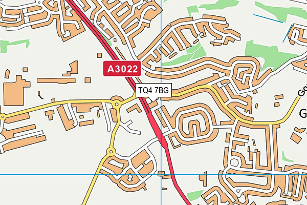 TQ4 7BG map - OS VectorMap District (Ordnance Survey) TQ4 7BG map - OS VectorMap District (Ordnance Survey)