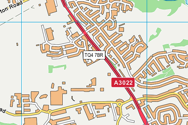 TQ4 7BR map - OS VectorMap District (Ordnance Survey) TQ4 7BR map - OS VectorMap District (Ordnance Survey)