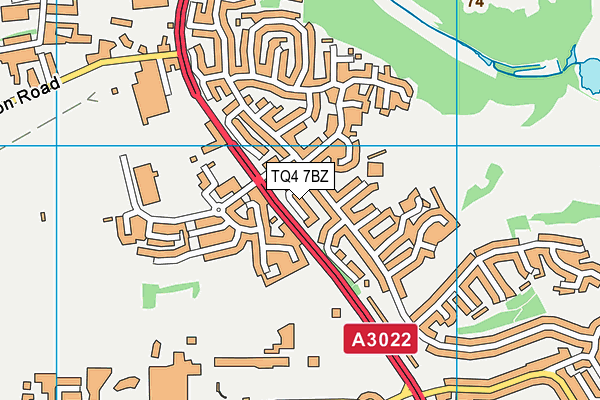 TQ4 7BZ map - OS VectorMap District (Ordnance Survey)