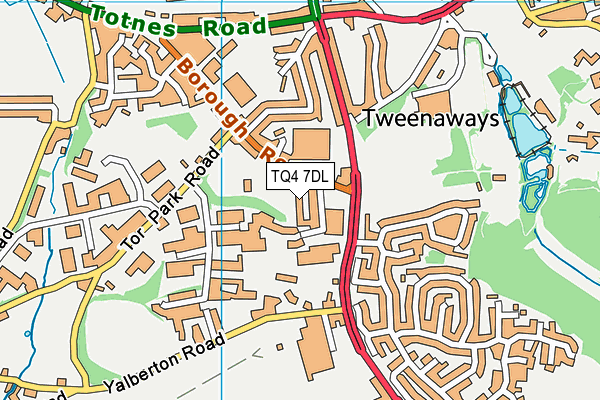 TQ4 7DL map - OS VectorMap District (Ordnance Survey) TQ4 7DL map - OS VectorMap District (Ordnance Survey)