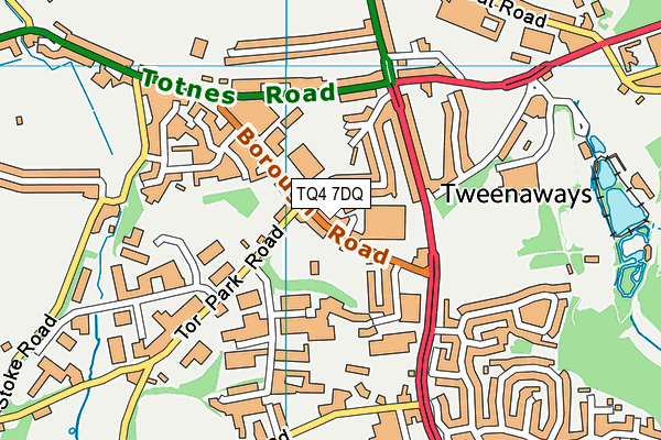 TQ4 7DQ map - OS VectorMap District (Ordnance Survey)