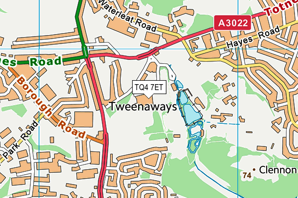 TQ4 7ET map - OS VectorMap District (Ordnance Survey) TQ4 7ET map - OS VectorMap District (Ordnance Survey)
