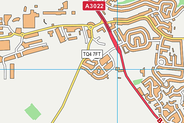 TQ4 7FT map - OS VectorMap District (Ordnance Survey) TQ4 7FT map - OS VectorMap District (Ordnance Survey)