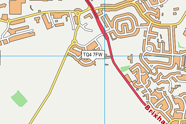 TQ4 7FW map - OS VectorMap District (Ordnance Survey) TQ4 7FW map - OS VectorMap District (Ordnance Survey)
