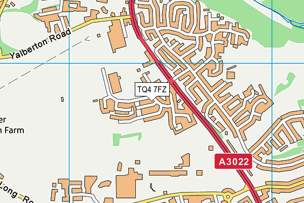 TQ4 7FZ map - OS VectorMap District (Ordnance Survey) TQ4 7FZ map - OS VectorMap District (Ordnance Survey)