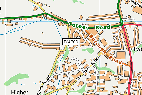 TQ4 7GD map - OS VectorMap District (Ordnance Survey) TQ4 7GD map - OS VectorMap District (Ordnance Survey)