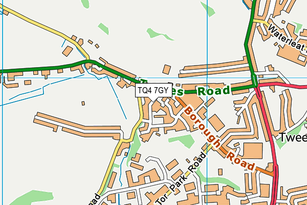 TQ4 7GY map - OS VectorMap District (Ordnance Survey) TQ4 7GY map - OS VectorMap District (Ordnance Survey)