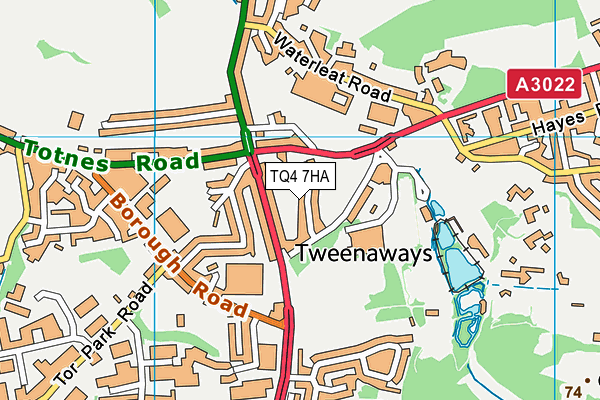 TQ4 7HA map - OS VectorMap District (Ordnance Survey) TQ4 7HA map - OS VectorMap District (Ordnance Survey)