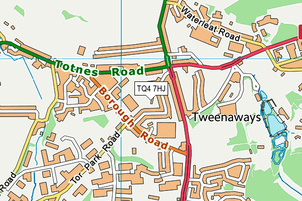 TQ4 7HJ map - OS VectorMap District (Ordnance Survey) TQ4 7HJ map - OS VectorMap District (Ordnance Survey)