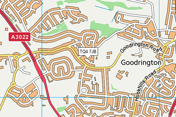 TQ4 7JB map - OS VectorMap District (Ordnance Survey) TQ4 7JB map - OS VectorMap District (Ordnance Survey)