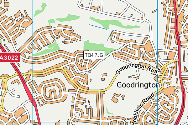 TQ4 7JG map - OS VectorMap District (Ordnance Survey) TQ4 7JG map - OS VectorMap District (Ordnance Survey)