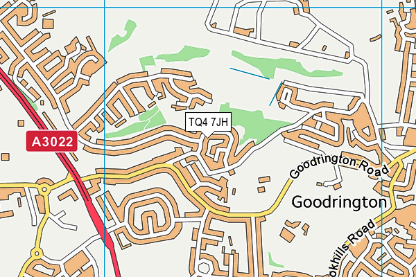 TQ4 7JH map - OS VectorMap District (Ordnance Survey) TQ4 7JH map - OS VectorMap District (Ordnance Survey)