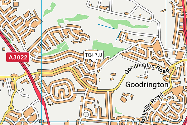 TQ4 7JJ map - OS VectorMap District (Ordnance Survey) TQ4 7JJ map - OS VectorMap District (Ordnance Survey)
