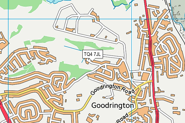 TQ4 7JL map - OS VectorMap District (Ordnance Survey) TQ4 7JL map - OS VectorMap District (Ordnance Survey)