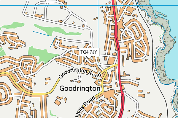 TQ4 7JY map - OS VectorMap District (Ordnance Survey) TQ4 7JY map - OS VectorMap District (Ordnance Survey)