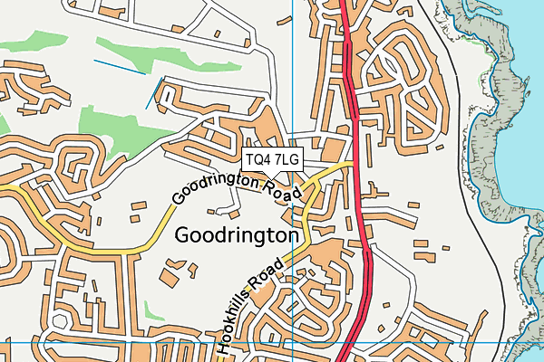 TQ4 7LG map - OS VectorMap District (Ordnance Survey) TQ4 7LG map - OS VectorMap District (Ordnance Survey)