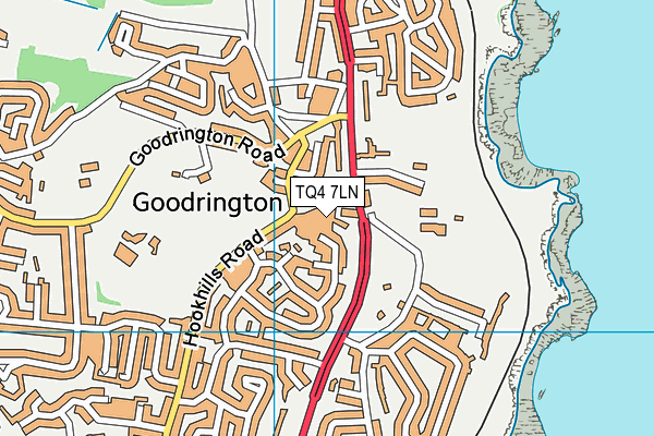 TQ4 7LN map - OS VectorMap District (Ordnance Survey)