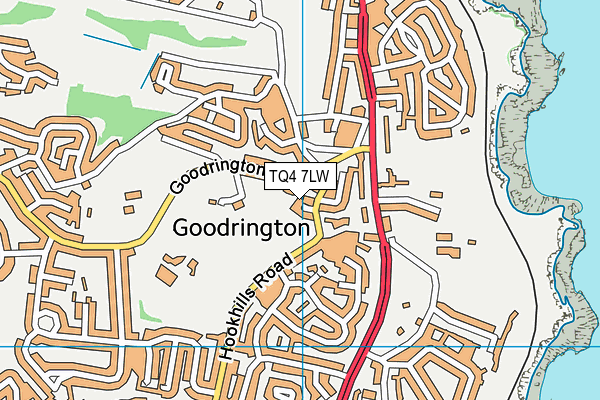 TQ4 7LW map - OS VectorMap District (Ordnance Survey) TQ4 7LW map - OS VectorMap District (Ordnance Survey)