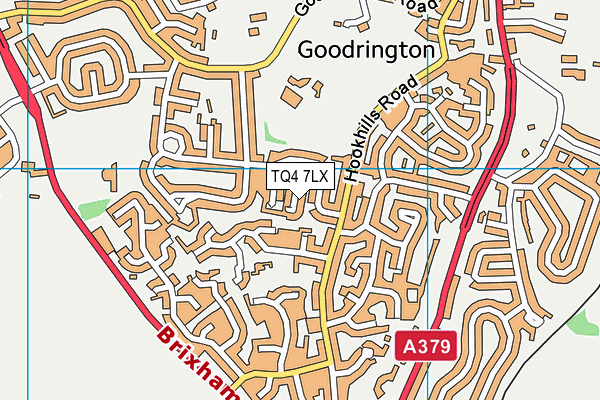 TQ4 7LX map - OS VectorMap District (Ordnance Survey) TQ4 7LX map - OS VectorMap District (Ordnance Survey)