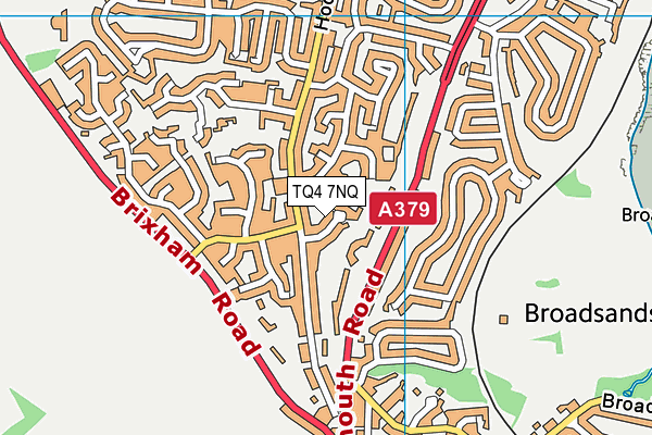 TQ4 7NQ map - OS VectorMap District (Ordnance Survey)
