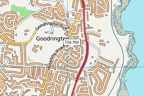 TQ4 7NX map - OS VectorMap District (Ordnance Survey) TQ4 7NX map - OS VectorMap District (Ordnance Survey)
